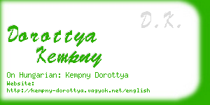 dorottya kempny business card